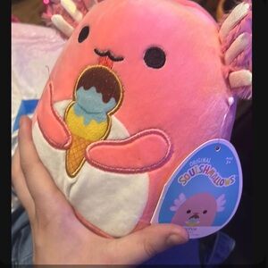 Archie the Axolotl Squishmallow Pink Plush